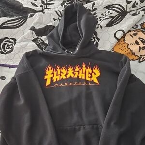 Men's Thrasher Magazine Black Hoodie Adult Size XL